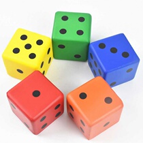 8cm right-angle PU dice large flying chess toy dice childrens enlightenment cognitive aid sponge sieve