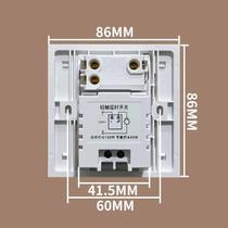Type 86 one-on and touch-delay switch can be used with dual controls. Household corridor lights can be switched between constant light and delay control.
