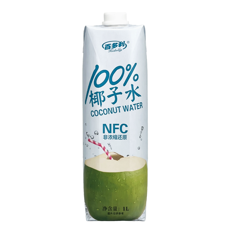 泰国原产地椰子水nfc鲜榨纯椰子1L*2瓶装100%果汁椰汁饮料零添c