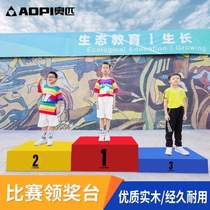 Competition-style childrens assembly platform for awarding wooden adult equipment for awarding track and field Olympic platform sports podium