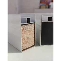 White grouting mountain trough accessories brick clip cabinet column aluminum profile mountain trough edge sealing aluminum alloy card trough