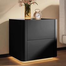 Solid wood bedside table simple and modern 2024 new model small light luxury high-end sense home bedroom storage bedside cabinet