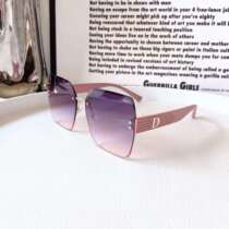 Sunglasses for women high-end Internet celebrities sun protection sunglasses womens trendy new frameless cut-edge glasses UV protection