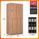 Steel locker SZD--528 more employee storage cabinet Iron wood grain wardrobe storage cabinet change wardrobe and fitness