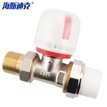 Hasdick gnjz-890 brass straight PPR temperature control valve national standard radiator temperature control valve outer wire 3 4