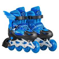 Roller skates childrens lace skates universal beginner walking smooth roller skates four-wheel sports adjustable children