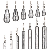 50 pieces set of lead fishing lures lead pendant fishing accessories anti-hanging bottom lead pendant fishing gear accessories lead fishing lures