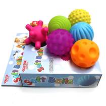 Baby sensory tactile perception hand grasping ball toy training ball baby massage soft ball wave ball chewable ball
