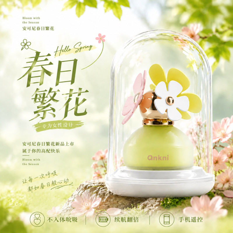 Spring Flower Fufu Flower Toy Fafa Blooming Flowers Second Generation Girls' Boredom-Relief Toy m Bear Fifth Generation External Drive Four-Band