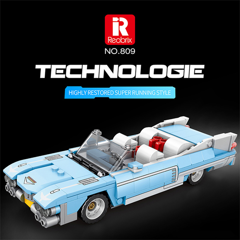 Cadillac Sports Car Model Building Blocks Toy for Boys, Educational and Trendy Gift