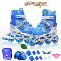 Childrens skates flash roller skates set mens and womens beginner roller skates adjustable inline skates manufacturer
