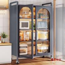 Storage cabinet storage cabinet home kitchen multi-layer microwave oven cabinet living room balcony sundry storage shelf