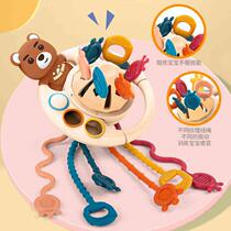 Douyin fun pumping music that can be chewed and pressed to exercise infants and young childrens early education sensory integration cognitive educational toys