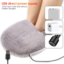 Winter new product USB foot warmer removable and washable dormitory cartoon electric heating shoe warmer foot warmer electric heating foot warmer