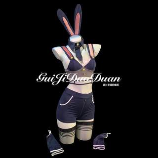 Gj trick bunny police officer split sexy pure desire bed sling halloween qqny small breasts show big underwear