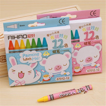 12-color boxed crayon childrens paintbrush painting crayon brush stationery store supply