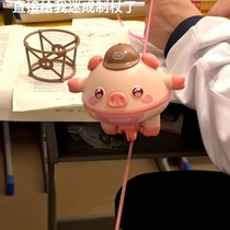 Balance pig unicycle tumbler balance pig rotating gyroscope suspended tightrope walking educational parent-child interactive toy