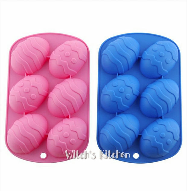 1: 1 Phục sinh 6 ngay cả bánh trứng silicone khuôn dụng cụ làm bánh handmade Tự làm ngày lễ trứng sô cô la khuôn làm kẹo dẻo