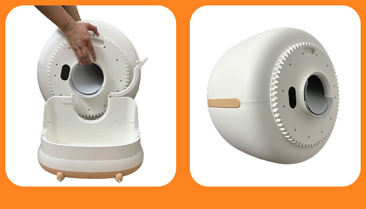 Кормушка с дозатором для кошек и собак 毛皮皮雪球 全自动猫砂盆超大号防臭全封闭式猫厕所电动猫砂盆