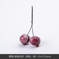 Side table sales office living room modern creative resin red apple model kitchen vegetable broccoli ornaments