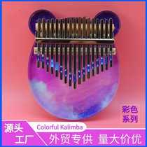 Crystal transparent thumb piano Kalimba 17 tone beginner finger piano acrylic Kalimba factory