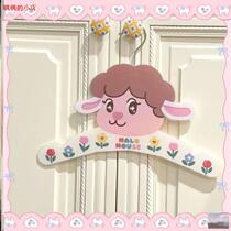 Super cute girly heart clothes hanger cartoon acrylic big head clothes hanger shirt suspender T-shirt cute clothes hanger