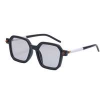 Fashionable Korean square frame sunglasses for women ins anti-blue light frames mens sunglasses