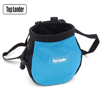 Outdoor rock climbing magnesium powder bag ice climbing waist hanging anti-slip powder bag fitness single and parallel bar storage waist bag customizable logo