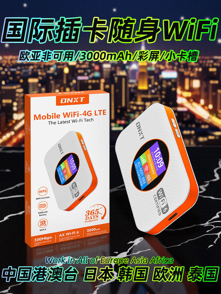 [International Version with Sim Card Slot] Portable Wifi 2025 New Model Wireless Network Mobile 4g Sim Card International Universal Portable Internet Device for Hong Kong, Macao, Taiwan, Japan, South Korea, Southeast Asia, Middle East, and Europe