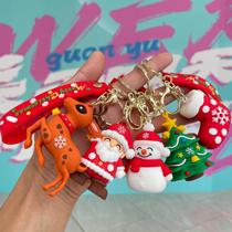 Cross-border Santa Claus Keychain Christmas Tree Snowman Doll Car Keychain Pendant Small Gift