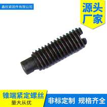 Factory direct sales GB72 slotted cone end set screw one-word push plate positioning screw machine meter