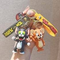 Cat and mouse cute cartoon doll key chain car couple key pendant cartoon backpack pendant key chain