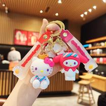 Cat creative key chain cute cartoon cinnamon dog bag key pendant doll small pendant key chain
