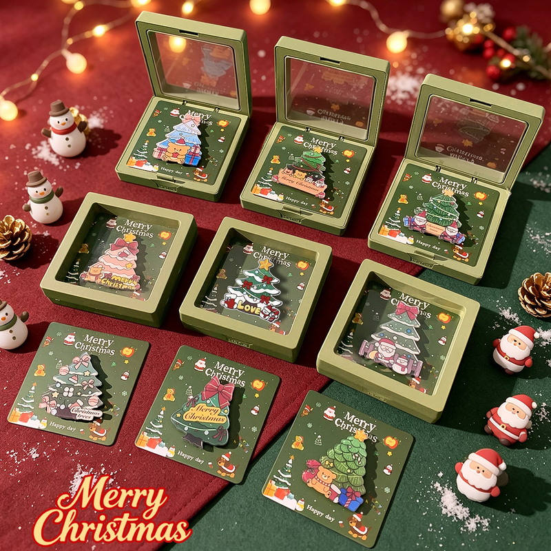 Christmas Cute Christmas Tree Refrigerator Magnet Gift Cartoon Acrylic Magnetic Sticker Gift Box for Children as a Souvenir Gift Christmas Cute Christmas Tree Refrigerator Magnet Gift Cartoon Acrylic Magnetic Sticker Gift Box for Children as a Souvenir Gift