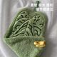 Plant Leaf Hand Towel Hanging Type for Kitchen, Bathroom, Portable Towel, Absorbent Cleaning Handkerchief