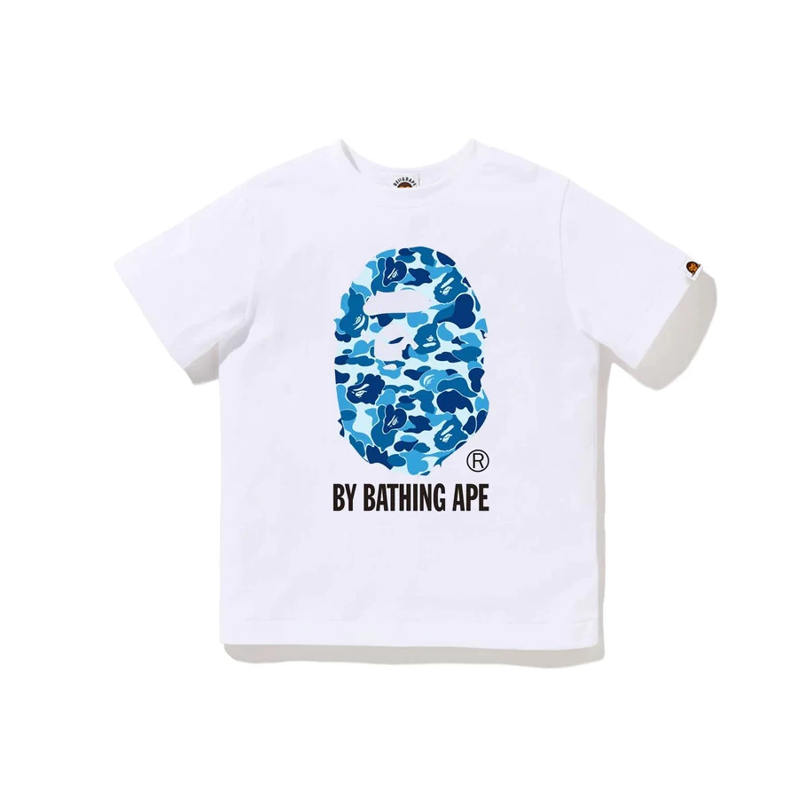 Футболка с коротким рукавом, камуфляжная акула, человеческая голова, детская одежда, семейный стиль, обезьяна
