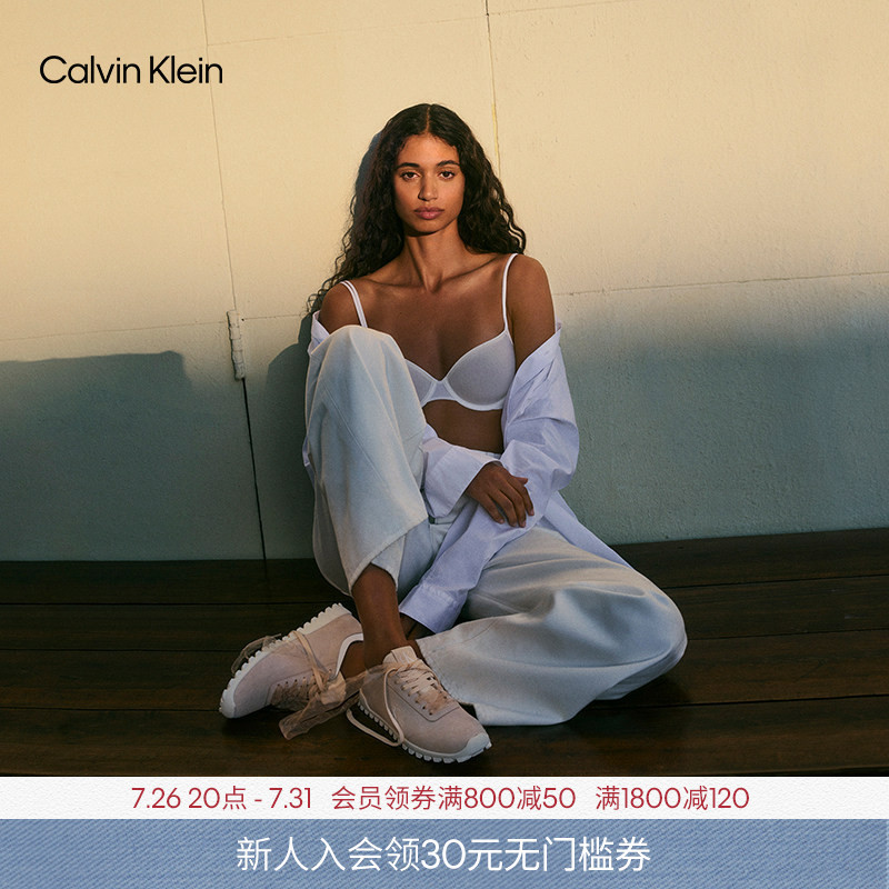 Ck Jeans26 Spring/Summer New Women's Vintage Leather Patchwork Letter Running Casual Shoes Sneakers Gift Ck Jeans26 Spring/Summer New Women's Vintage Leather Patchwork Letter Running Casual Shoes Sneakers Gift