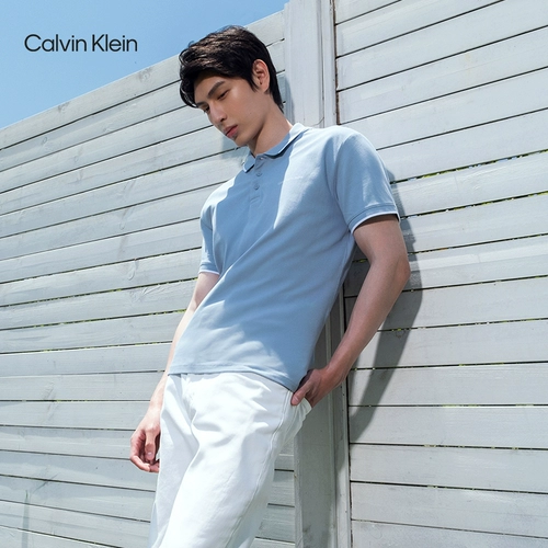 Летняя дышащая многоцветная футболка polo, короткий рукав, J319183