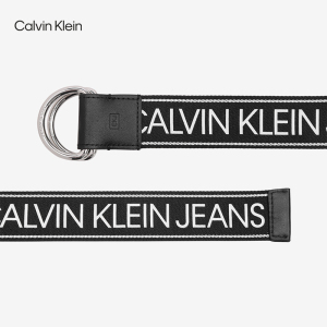 CK Jeans 男士时尚编制LOGO时尚印花潮流腰带 HC0603H4400