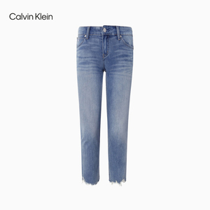 CK Jeans2021春夏款女装低腰合体版破损脚口牛仔裤CKJ022 J216006