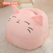 Cartoon cute cat foot warmer winter heater foot massage warmer electric heating foot warmer foot massage machine plug-in