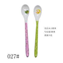More mixing tableware baby melamine cartoon childrens 5 seasoning spoon spoon spoon_plastic small long handle spoon