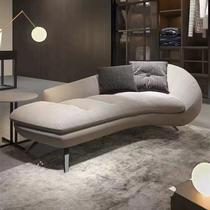 Italian balcony lounge chair bedroom curved sofa small apartment living room chaise longue light luxury hotel B&B lazy sofa