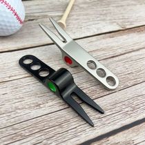 Golf Divot Pitch Repairer Tool Golf Fork Prongs For Putting