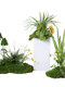 Biomimetic Moss Plant Ornaments, Floral Art Products, Stair Corner Flower Trough Decorations, Fake Vegetation, Small Flowers, Small Grass, Micro-Landscape