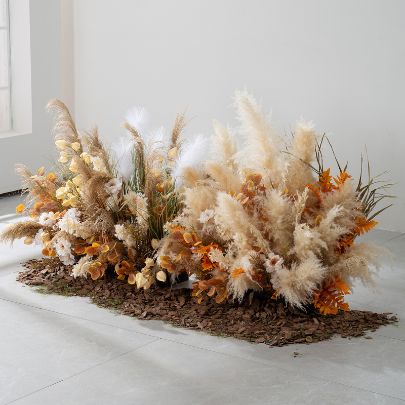 Wabi-Sabi Style Artificial Reed Flower Arrangement Decoration for Clothing Store Window, Restaurant Corner, Wild Grass Bouquet, Dried Flower Display Wabi-Sabi Style Artificial Reed Flower Arrangement Decoration for Clothing Store Window, Restaurant Corner, Wild Grass Bouquet, Dried Flower Display