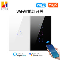 WiFi smart switch zero fire US standard 1 2 3 4-way touch timer wall switch Alexa voice remote control