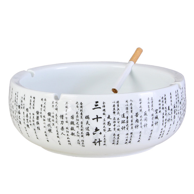 Fashionable and Practical Ceramic Ashtray, Creative and Personalized, Extra-Large European-Style Retro Ashtray, Special Price Gift