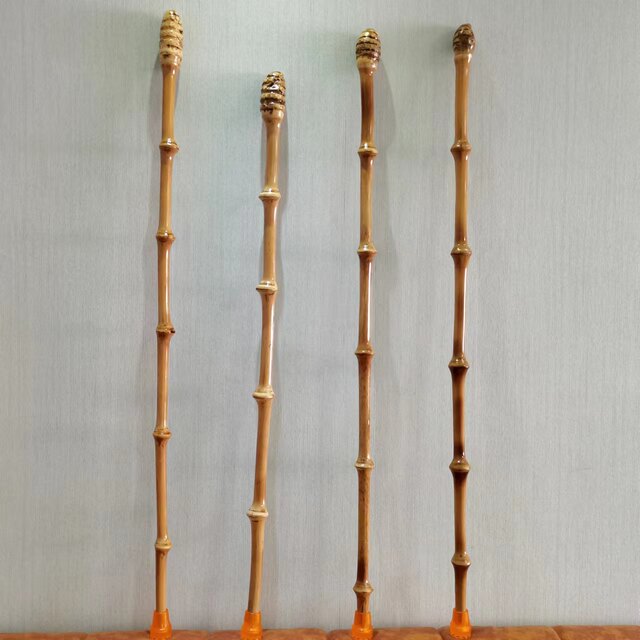 Bamboo Walking Stick for Hiking, Self-Defense, Anti-Slip, for Elderly Men and Women, Hiking Stick, Bamboo Cane, Trekking Pole