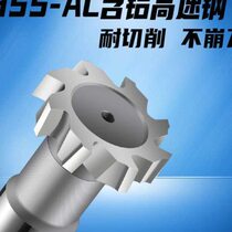 Taiwan EG imported white steel T-type milling cutter 10*2 high-speed steel aluminum-containing super-hard keyway milling cutter disc-shaped 16*3t type cutter